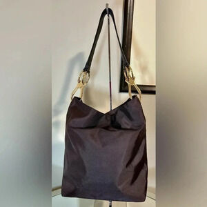 Gently Used JEAN PIERRE KLIFA FOR ANTEPRIMA NUEVE Brown Nylon Bucket Bag